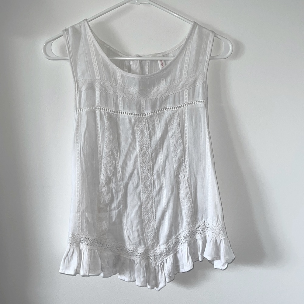 White tank top